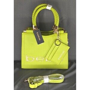 NWT Bebe Fabiola Seagrass Pebble Lime Green Handbag RV $109